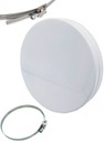 ANEMOSTAT NAWIEWNY BIAŁY 100 mm RAMKA + OPASKA