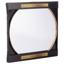 Зеркало НАСТЕННОЕ, золотое, подвесное круглое, в металлической золотистой раме, 40 см