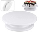 ВРАЩАЮЩАЯСЯ ТАРЕЛКА ДЛЯ ТОРТА 28 СМ ПОДСТАВКА ДЛЯ УКРАШЕНИЯ ТОРТА, БЕЛАЯ