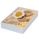 ZESTAW PREZENTOWY- GRZECHOTKA KWIAT HANDMADE + SZCZOTKA NA CIEMIENIUCHĘ