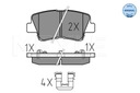 MEYLE ZAPATAS DE FRENADO HYUNDAI T. I40 11-/SONATA 08-/CEED 12- CON SENSOR 