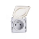 РОЗЕТКА LEGRAND PLEXO 2P+Z С ЗАТВОРОМ БЕЛАЯ IP55