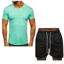 ЛЕТНИЙ КОМПЛЕКТ: МЯТАЯ ФУТБОЛКА И ПЛЯЖНЫЕ ШОРТЫ XXL