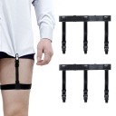 ЧЕРНЫЕ ПОДДЕРЖКИ, ЧТОБЫ УДЕРЖАТЬ РУБАШКУ В БРЮКАХ 2