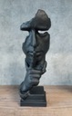 Скульптура - Тишина. H-33 см. Черный.