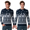 НОРВЕЖСКИЙ РОЖДЕСТВЕНСКИЙ СВИТЕР, ОЛЕНЬ, ТЕМНО-СИНИЙ S