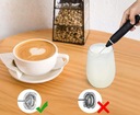 Мини-миксер, вспениватель кофе с молоком, мощный портативный перезаряжаемый дисплей