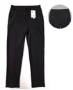 Nohavice elastické rovné v páse gumička 7/8XL bavlna čierna Veľkosť 7XL/8XL