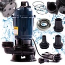 НАСОС ДЛЯ грязной чистой воды для септиков с измельчителем, MEGA POWERFUL, 3 адаптера