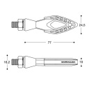 CLIGNOTANTS LED HOMOLOGATION FRECCIA ENSEMBLE 2PCS BARRACUDAphoto 7