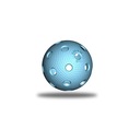 Мяч для флорбола Snakeskin TRIX IFF Синий 72 мм 1 шт.