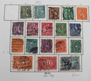 Mi 178 - 196 1921 - Nemecká ríša vymazané známky Druh vymazané