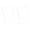 ДЕРЖАТЕЛЬ ДЛЯ ПОСТЕРА АКРИЛОВЫЙ ПРОЗРАЧНЫЙ СТОЛ 2 ШТ.