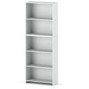 Книжный шкаф белый 70 см с 5 полками Полка для офисных игрушек Шкаф-чердак