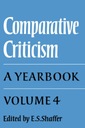 Comparative Criticism: Volume 4, The Language of the Arts PRACA ZBIOROWA