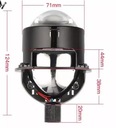 Линзы BILED 2.5 H4 H7 простая установка + чехлы