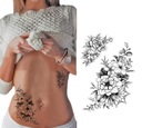 ПИОНЫ Цветы Цветочная татуировка-наклейка TM70