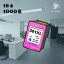 Tintapatron HP 301 nyomtatóhoz, színes, XL Gyártó EVOKE