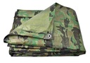 PLANDEKA MORO KAMUFLAŻOWA 1,5X5m WZMACNIANA 90g/m2 TARP