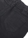 Pánske kraťasy čierne džínsy krátke nohavice POHODLNÁ PÁS S GUMIČKOU 303 - M Dĺžka nad kolenom