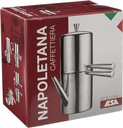 Neapolitan Neapolský kávovar INOX, nerezová oceľ, 2 Kód výrobcu Zkafeiji92