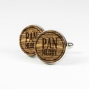 DREWNIANE SPINKI DO MANKIETÓW PAN MŁODY DREWNO