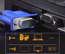 КАБЕЛЬ VGA-VGA для МОНИТОРА VGA D-SUB FULL HD 1,5 М