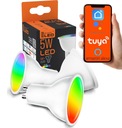 GU10 RGB CCT + белая интеллектуальная галогенная светодиодная лампа Wi-Fi TUYA SMART