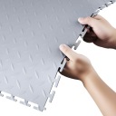 TAPIS PLANCHER VERS GARAZU JASNOSZARY PVC 8SZT 51,3X51,3X0,5CM ANTIDÉRAPANTphoto 8