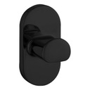 Вешалка для полотенец с одним крючком КОВРИК ДЛЯ ВАННОЙ ЧЕРНЫЙ