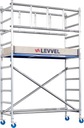 LEVVEL SOLID Передвижные алюминиевые леса длиной 4 м