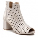 БЕЖЕВЫЕ АЖУРНЫЕ БОТИНКИ MACIEJKA 05420-04/00-5 Размер 37