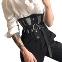 Черный моделирующий корсет VINTAGE на МЕТАЛЛИЧЕСКИХ косточках