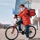 1 КОМПЛЕКТ КОМПАКТНИЙ СИНІЙ ПРАПОРЕЦЬ ДЛЯ ВЕЛОСИПЕДА З МІЦНИМ КРІПЛЕННЯМ
