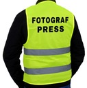 KAMIZELKA ODBLASKOWA OSTRZEGAWCZA FOTOGRAF PRESS