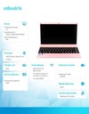 Laptop mBook14 Różowy Pojemność dysku 256 GB