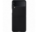 Samsung Kožený zadný kryt - Z Flip3 5G F711 - čierna