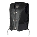 LEATHER SLEEVELESS OZONE RINO BLACK BLACK 3XL  photo 12