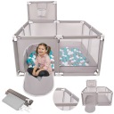 ДЕТСКИЙ СУХОЙ БАССЕЙН С КОРЗИНОЙ, 200 ШАРОВ