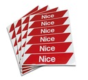 Предупреждающие наклейки для шлагбаума Nice WA10