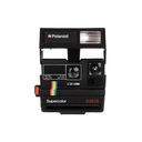 Камера моментальной печати Polaroid Supercolor 635 CL Черная с радужной полосой