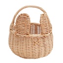 ПАСХАЛЬНАЯ КОРЗИНКА, МИШКА, ПЛЕТЕННАЯ КОРЗИНА С УШАМИ ДЛЯ ПОКОЛЕНИЯ, 15 СМ НАТУРАЛЬНЫЙ