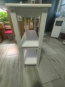 Konzolový stolík biely pevný 78x30x80 Výška nábytku 80 cm