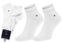 МУЖСКИЕ НОСКИ TOMMY HILFIGER, БЕЛЫЙ ХЛОПОК, 2P, 39-42