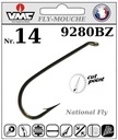 10 КРЮЧКОВ VMC NATINAL 9280 BZ № 14 FLY MOUCHE