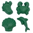 SCRUNCH FOREMKI SILIKONOWE DO PIASKU CIEMNY ZIELON