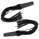 2 SZT. ЧЕРНЫЕ РУЧКИ ZE КОЖЫ PU TASSEL NA 1-CALOWA РУЛЯ VJ  фото 4