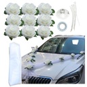 ОРНАМЕНТЫ УКРАШЕНИЕ АВТОМОБИЛЯ НА СВАДЬБУ СВАДЕБНЫЕ ЦВЕТЫ АВТОМОБИЛЬ ТОРЖЕСТВЕННЫЙ БЕЛЫЙ