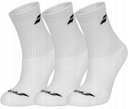 Babolat 3 PAIRS PACK Юниорские теннисные носки - белые 31/34