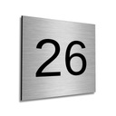 TABLICZKA NUMER DOMU ADRESOWA ALUMINIOWA ADRES 25X25CM SZYLD NUMER NA DOM